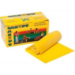 CanDoÃÂ Low Powder Exercise Band, Yellow, 6 Yard Roll, 1 Roll/Box